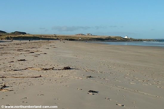 Bamburgh Beach in winter.