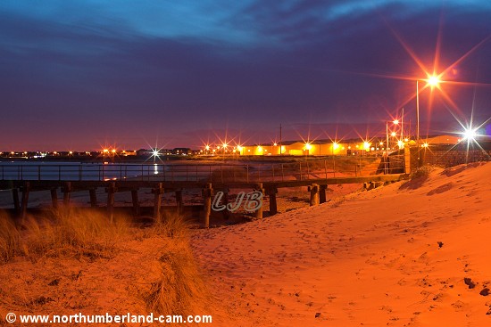 Blyth South Beach in the evening.