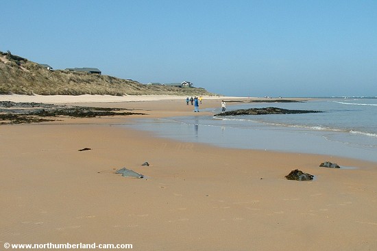 View north along the beach at Embleton Bay.