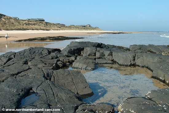Rock pools at the north end of Embleton Bay.
